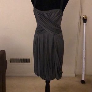 Rag & Bone silver bubble hem t-back cocktail dress. Size 6, gently worn.